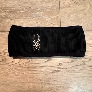 Spyder Core Black Knit Headband Ear Warmer One Size Womens Winter Accessory